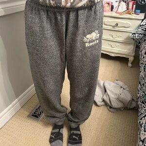 Roots salt and pepper sweat pants